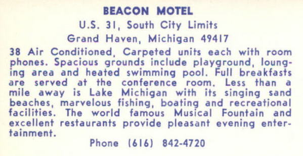 Beacon Motel (Best Western Beacon Inn) - Old Postcard (newer photo)